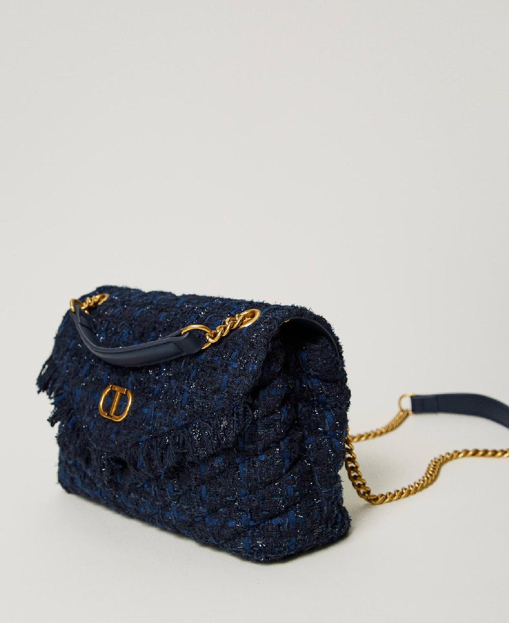 Scee by twin set Borsa a tracolla 'Dreamy' media in tweed Sottocosto