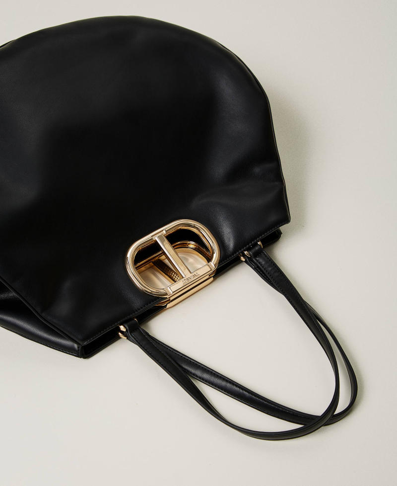 Scee by twin set Borsa shopper 'Lila' con manico Oval T Presa
