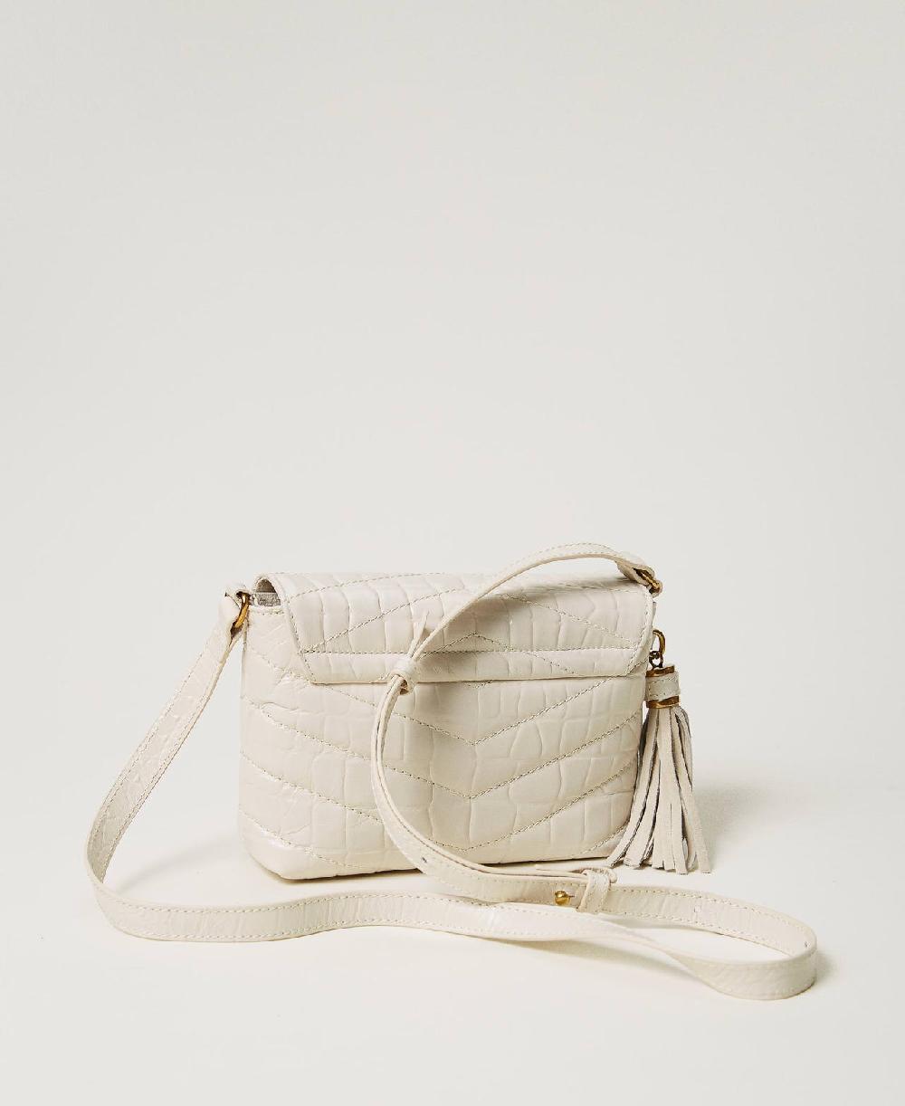 Scee by twin set Borsa a tracolla 'Dreamy' piccola in pelle stampa cocco Outlet