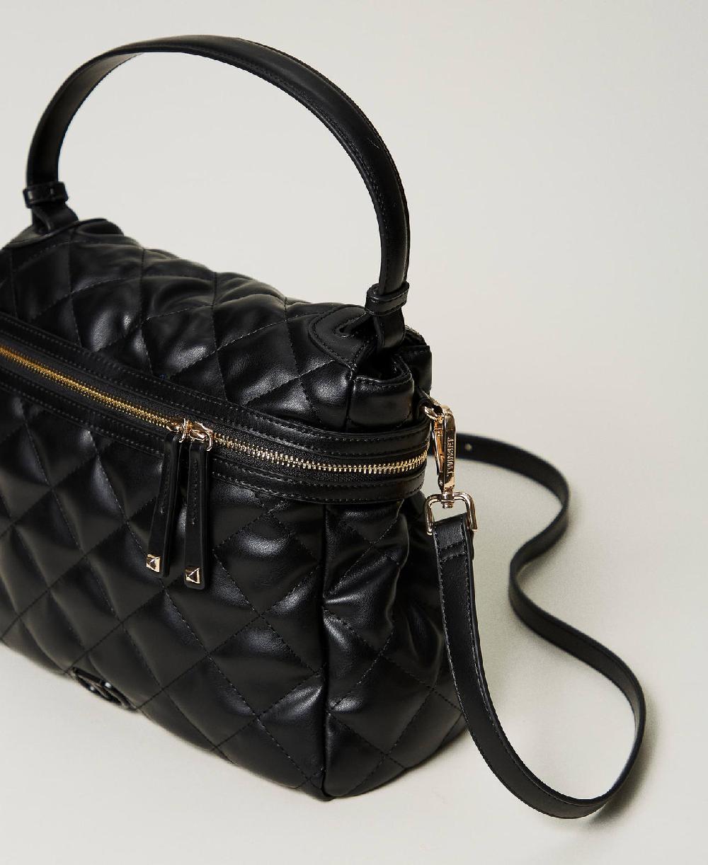 Scee by twin set Borsa top handle ‘Cécile’ grande trapuntata Lightning offer