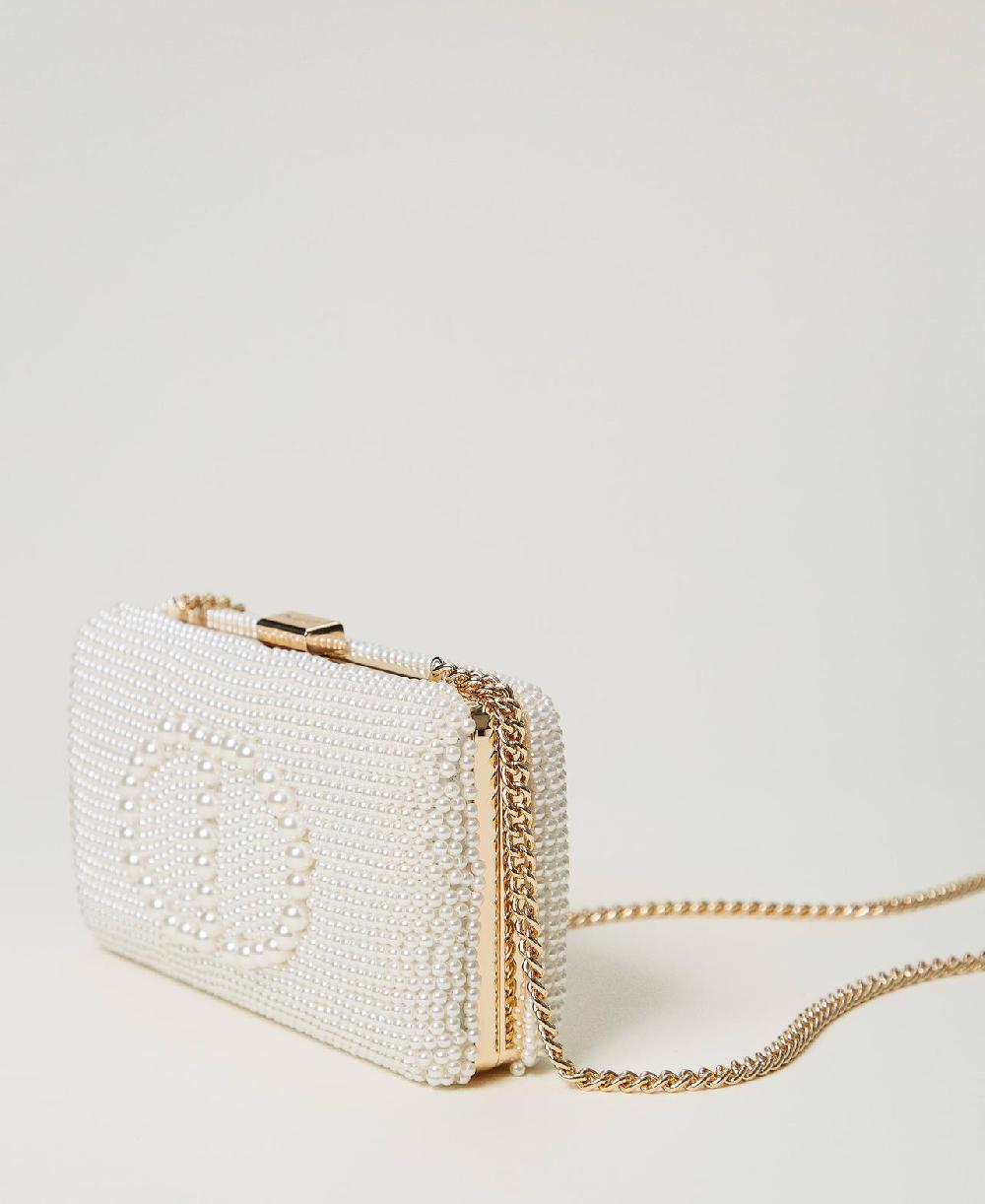 Scee by twin set Clutch con perle e Oval T Nuovi prodotti