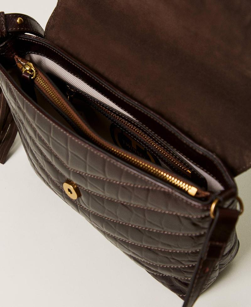 Scee by twin set Borsa a tracolla 'Dreamy' media in pelle stampa cocco Vendita Economica
