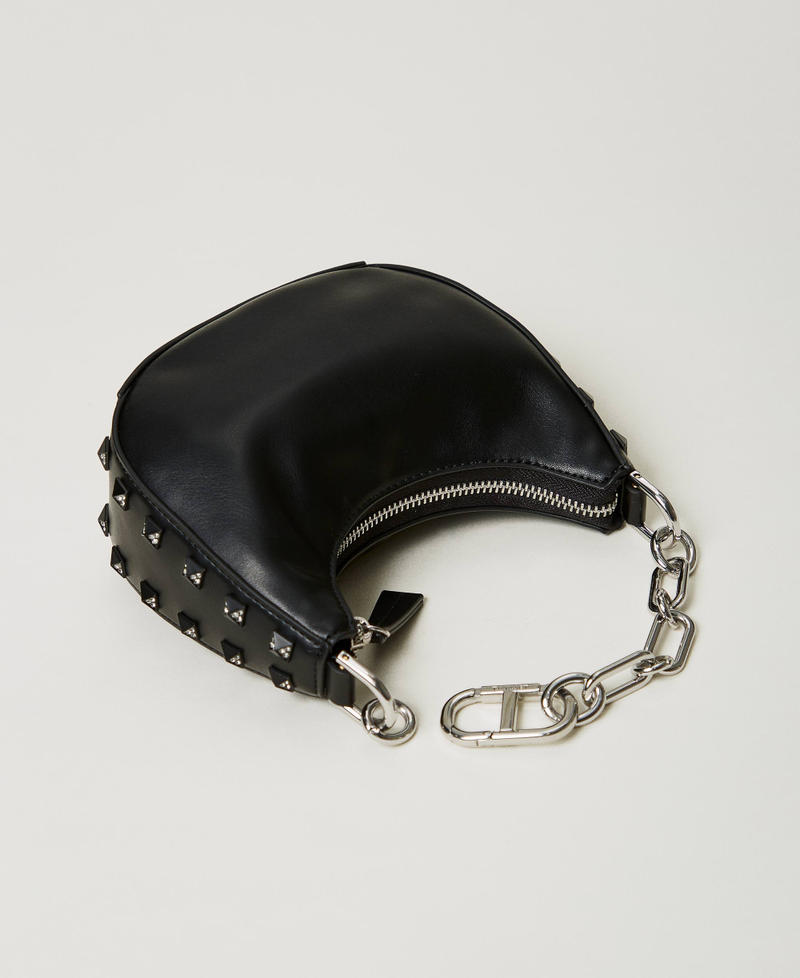 Scee by twin set Borsa ‘Mini Croissant’ con borchie 2025