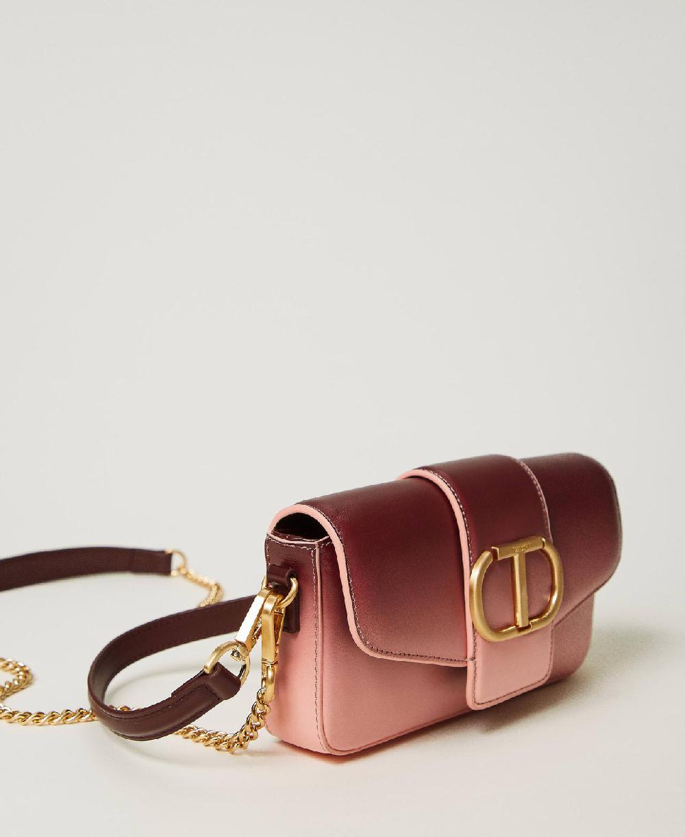 Scee by twin set Borsa a tracolla 'Amie' piccola in pelle sfumata Italy