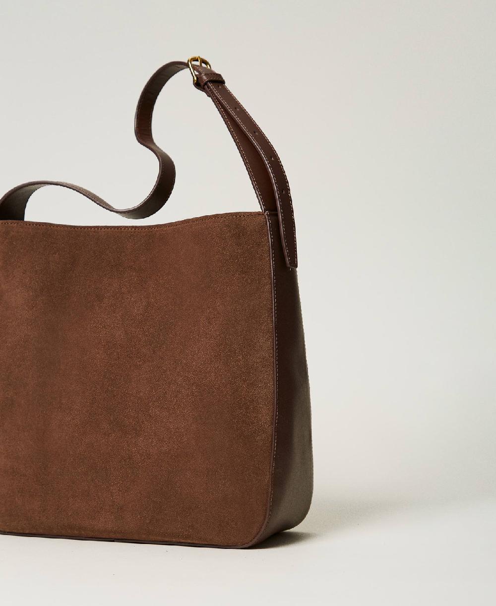 Scee by twin set Borsa hobo ‘Chelsea’ in pelle Italia