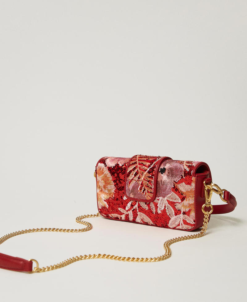Scee by twin set Borsa a tracolla 'Amie' piccola con ricamo In Linea