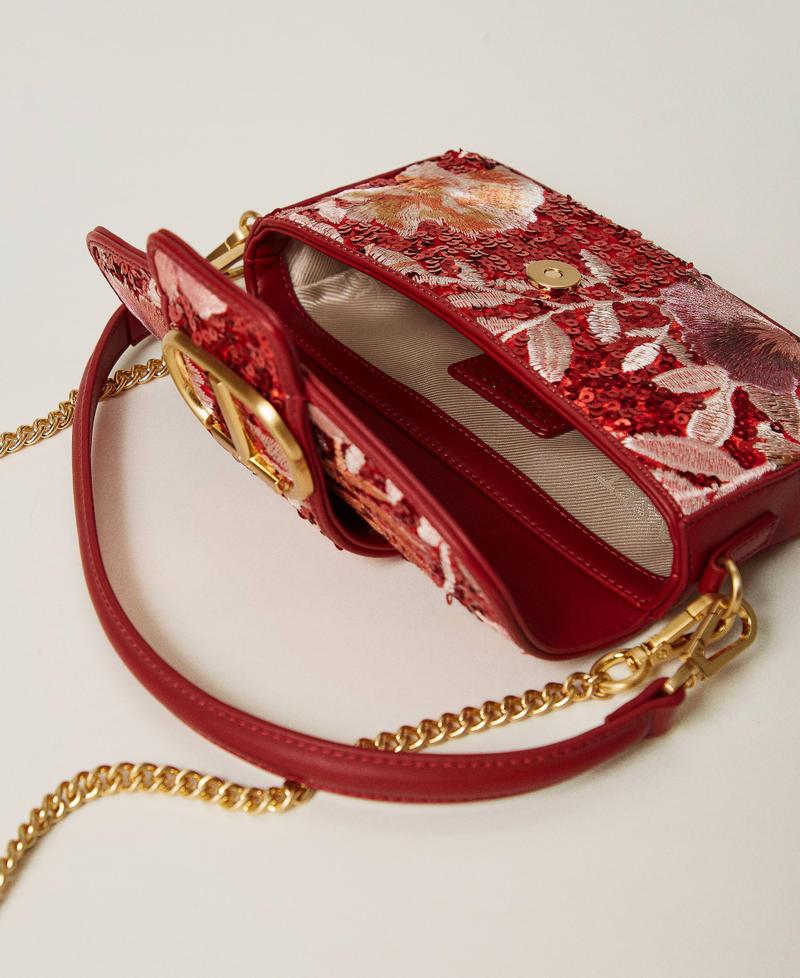 Scee by twin set Borsa a tracolla 'Amie' piccola con ricamo In Linea