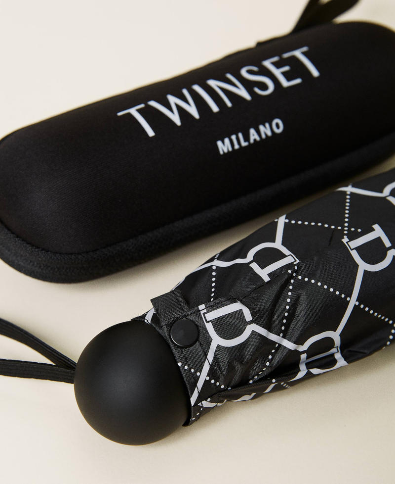 Scee by twin set Ombrello stampato con logo Consegna Veloce