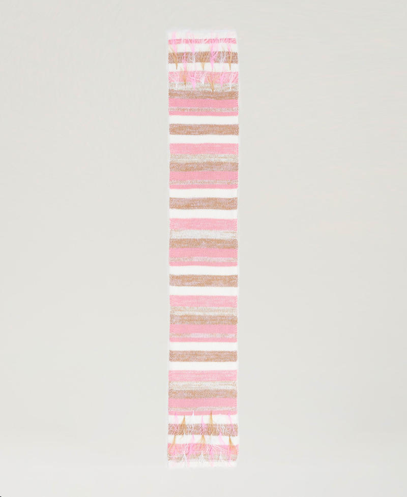 Scee by twin set Sciarpa jacquard con piume Prezzo Ridotto