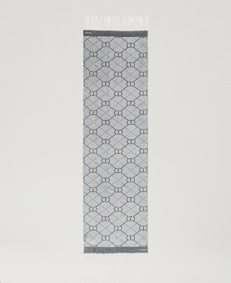 Scee by twin set Stola jacquard con Oval T Sottocosto