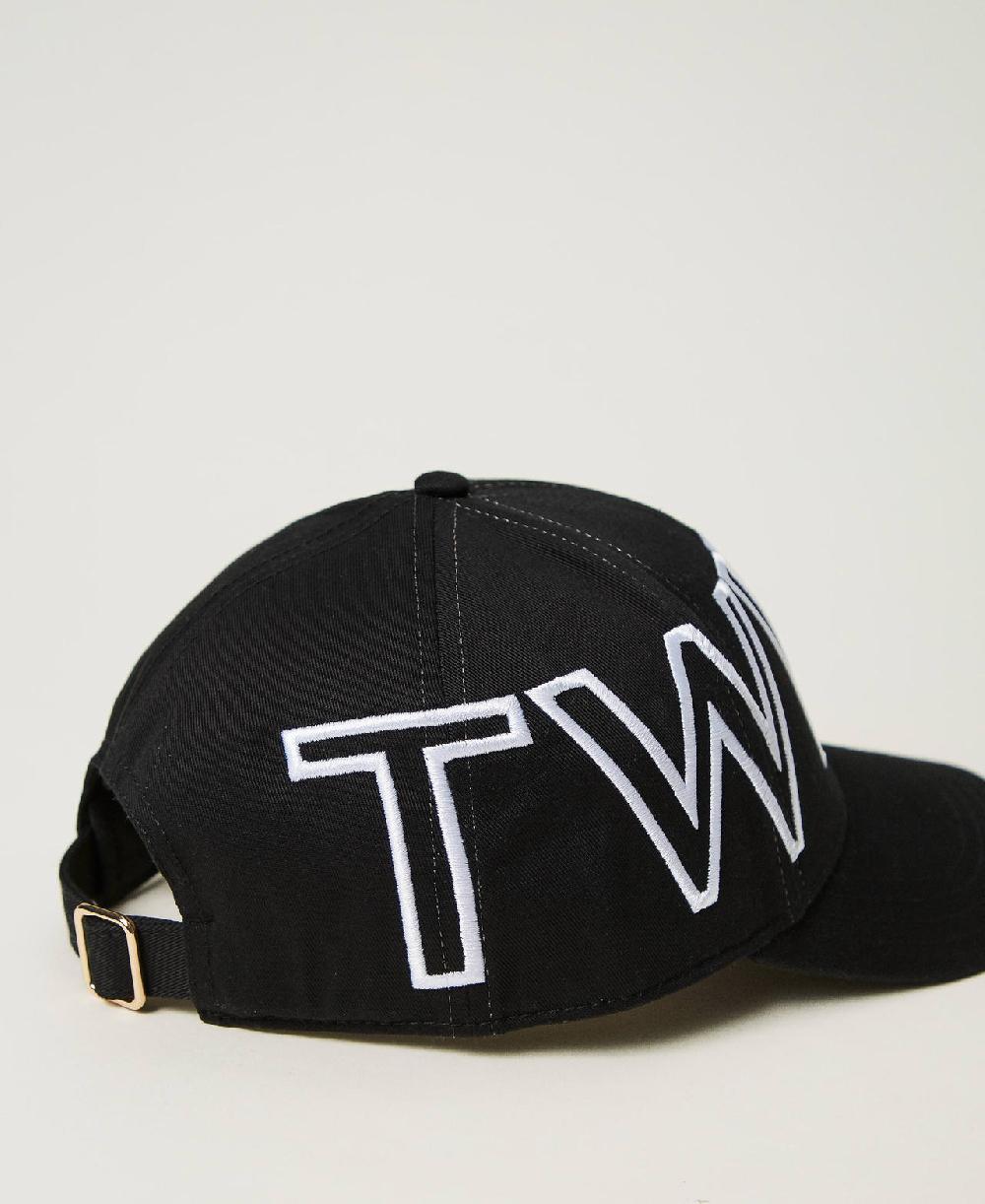 Scee by twin set Cappello da baseball con maxi logo Italy
