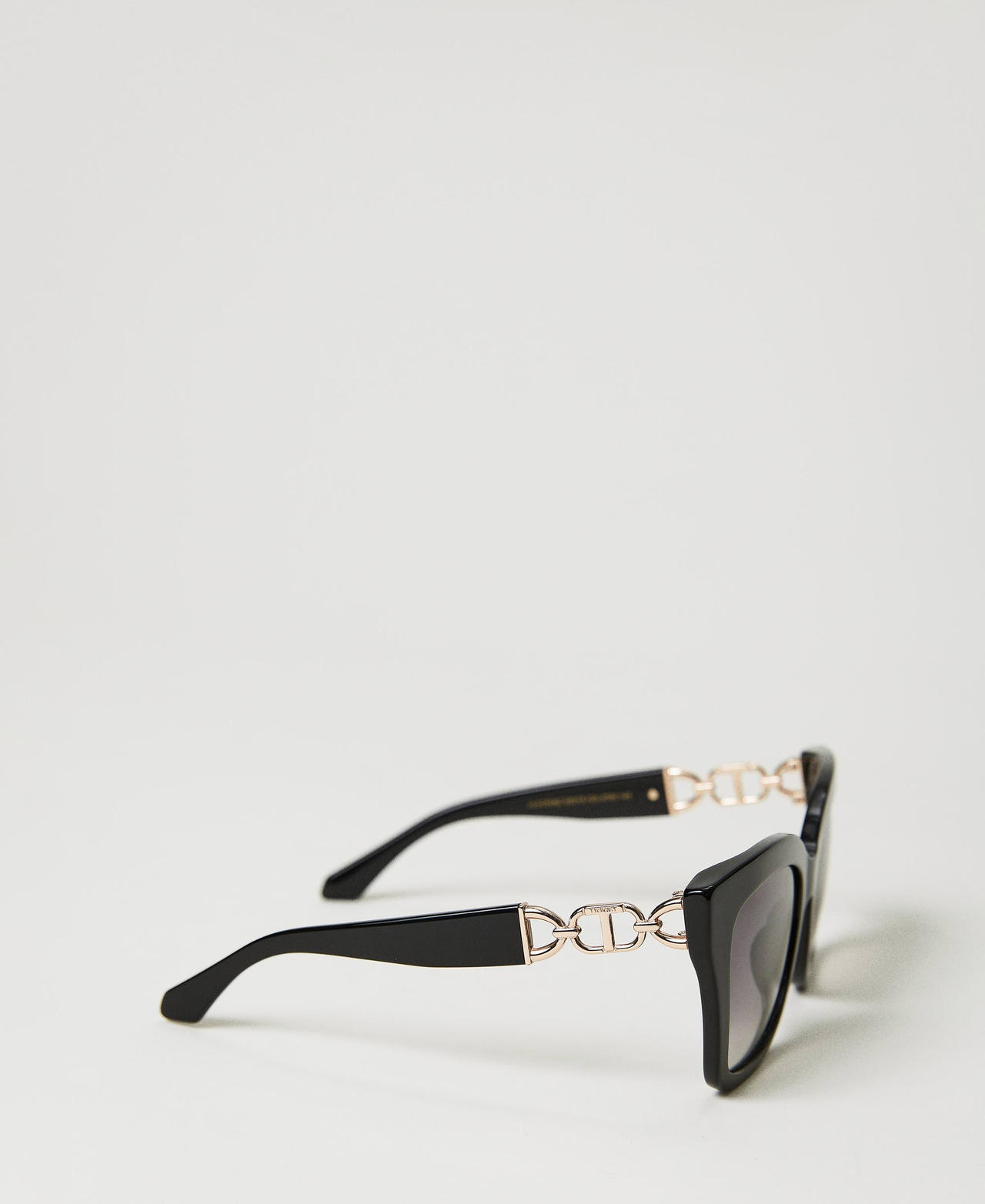 Scee by twin set Occhiali da sole cat-eye con morsetto Acquista Ora