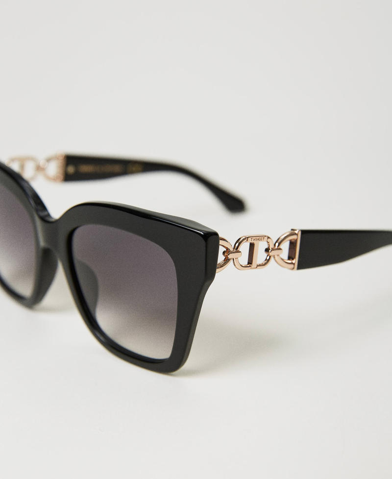 Scee by twin set Occhiali da sole cat-eye con morsetto Acquista Ora