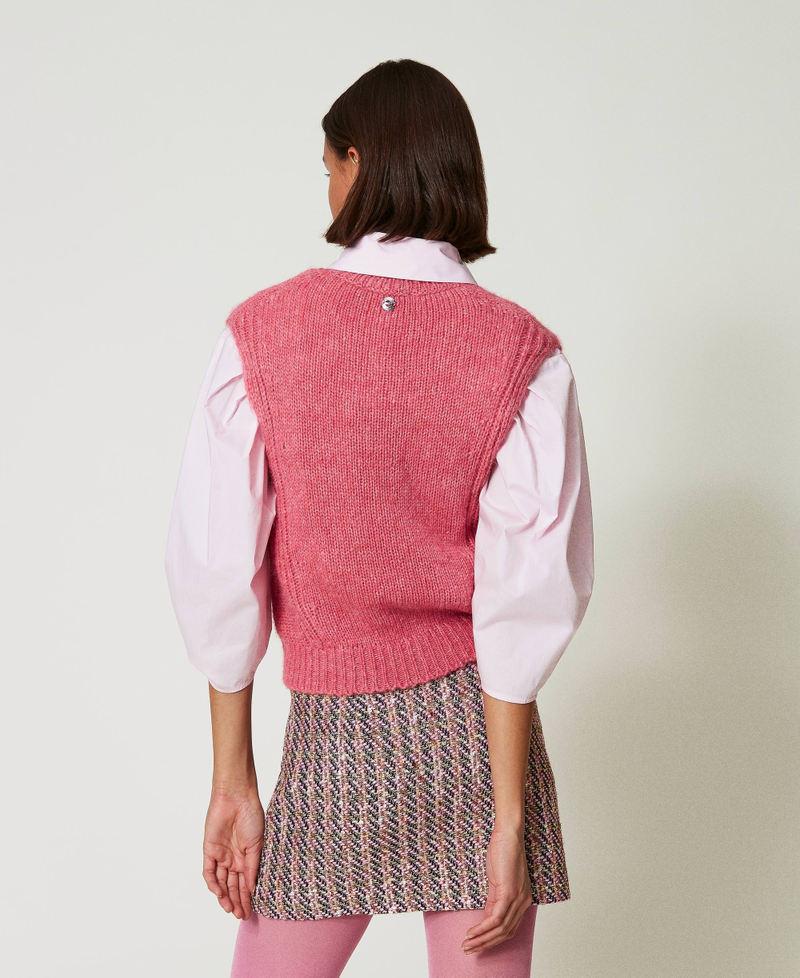 Scee by twin set Gilet in misto lana seamless Outlet