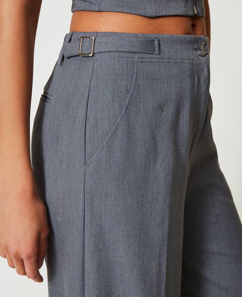 Scee by twin set Pantaloni a palazzo MYFO con ricamo Offerte