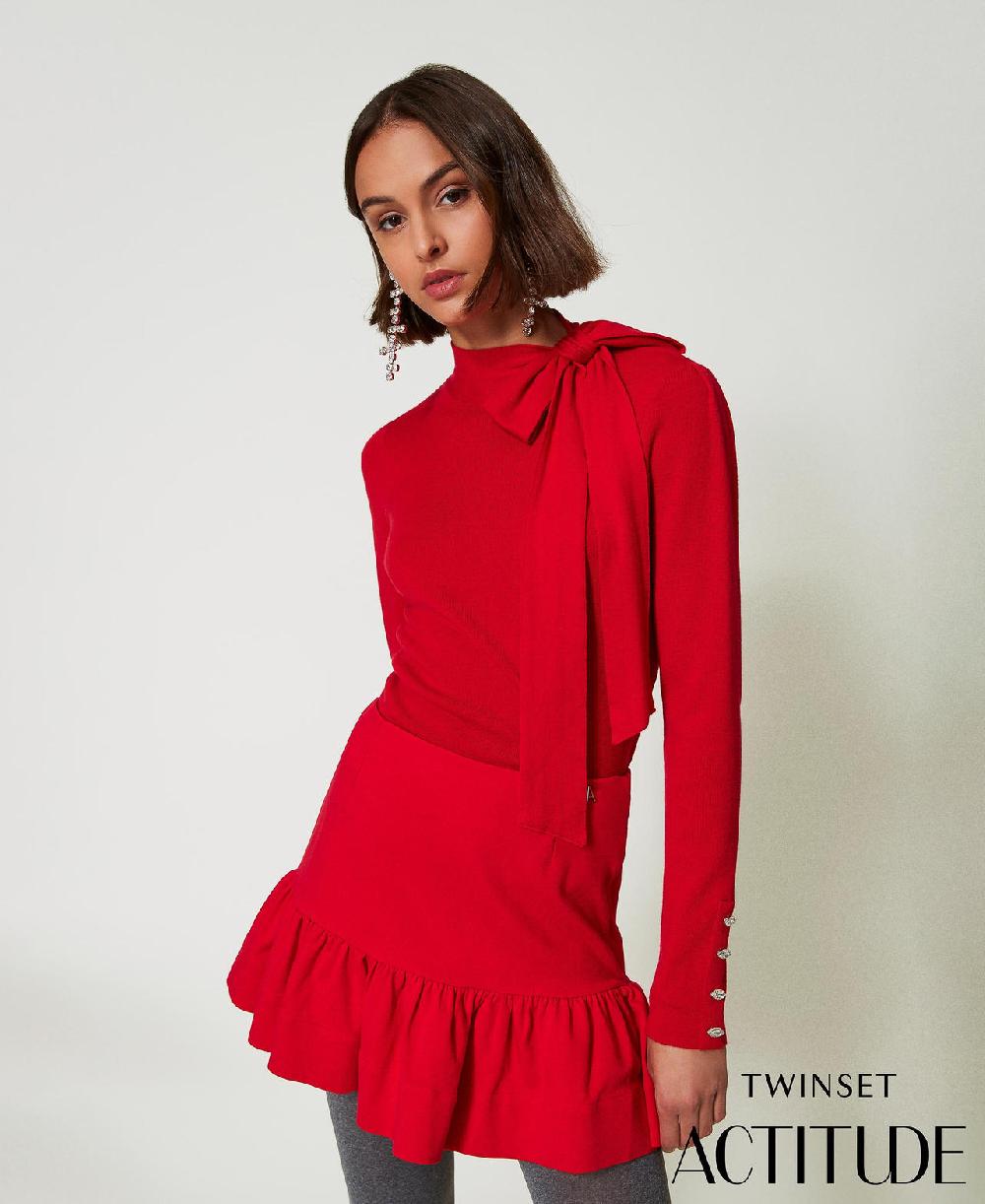Scee by twin set Minigonna con balza Shopping online