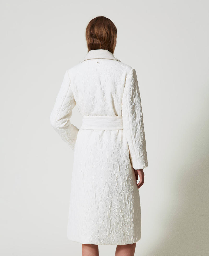 Scee by twin set Cappotto doppiopetto goffrato Nuovo