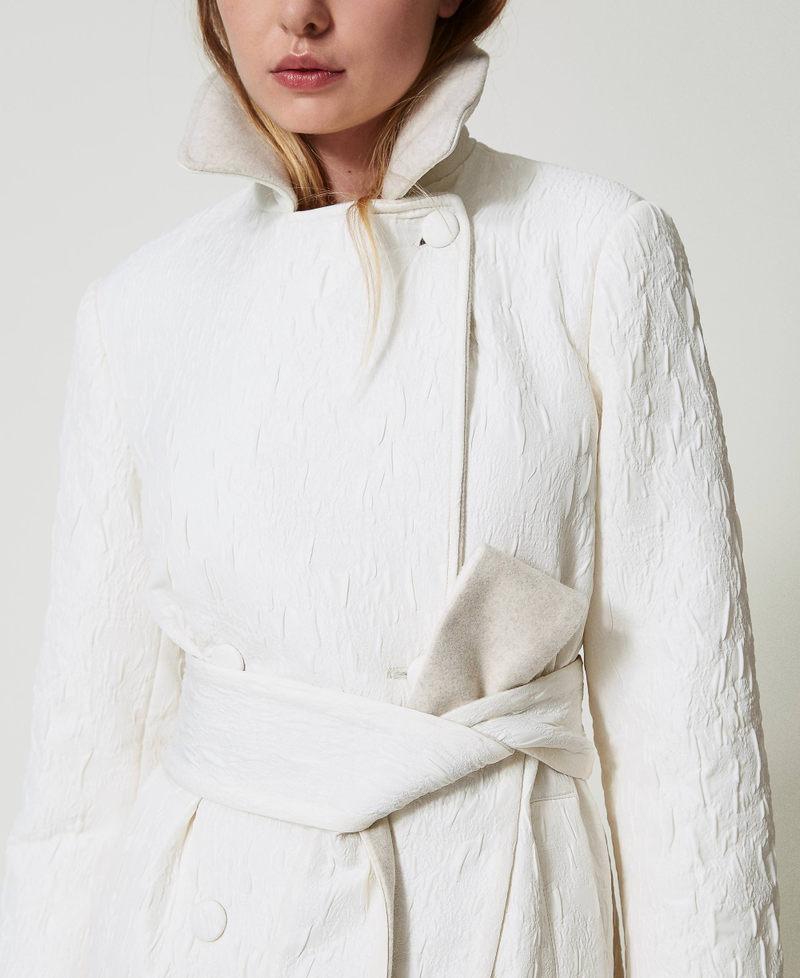 Scee by twin set Cappotto doppiopetto goffrato Nuovo