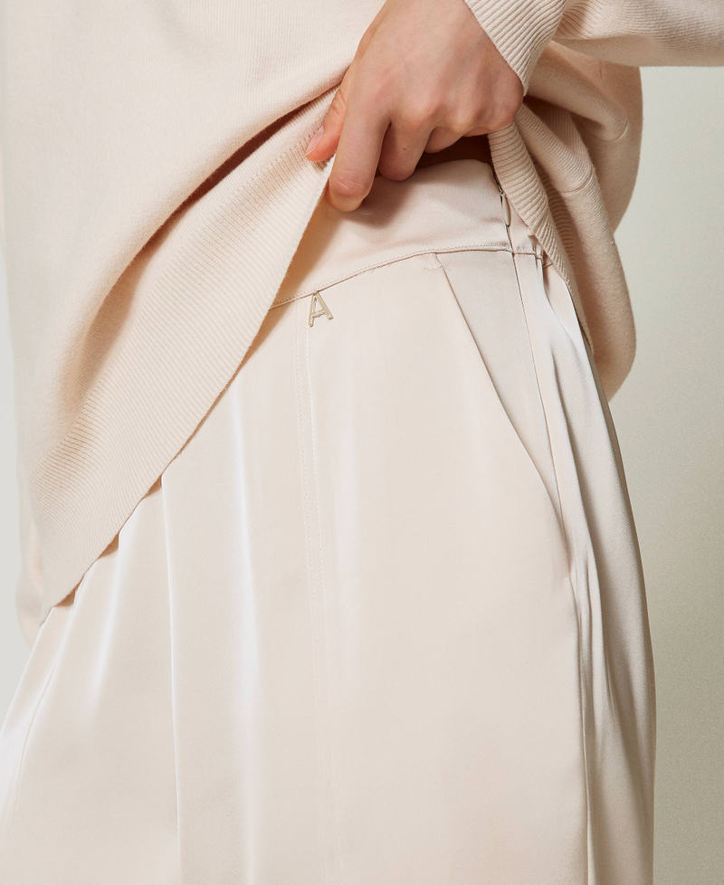 Scee by twin set Pantaloni a sigaretta in raso Vendita