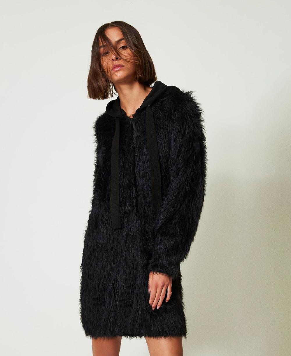 Scee by twin set Cappotto MYFO in maglia con cappuccio Promozione