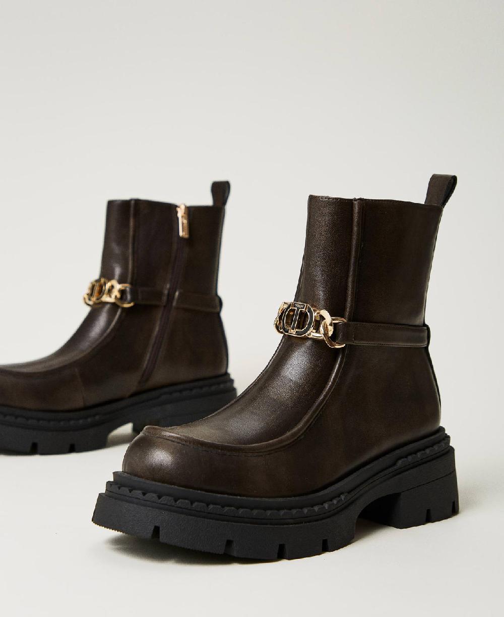 Scee by twin set Stivaletti con morsetto Oval T Shopping Online