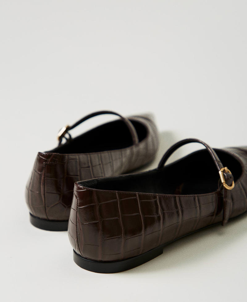 Scee by twin set Ballerina a stampa cocco Novità