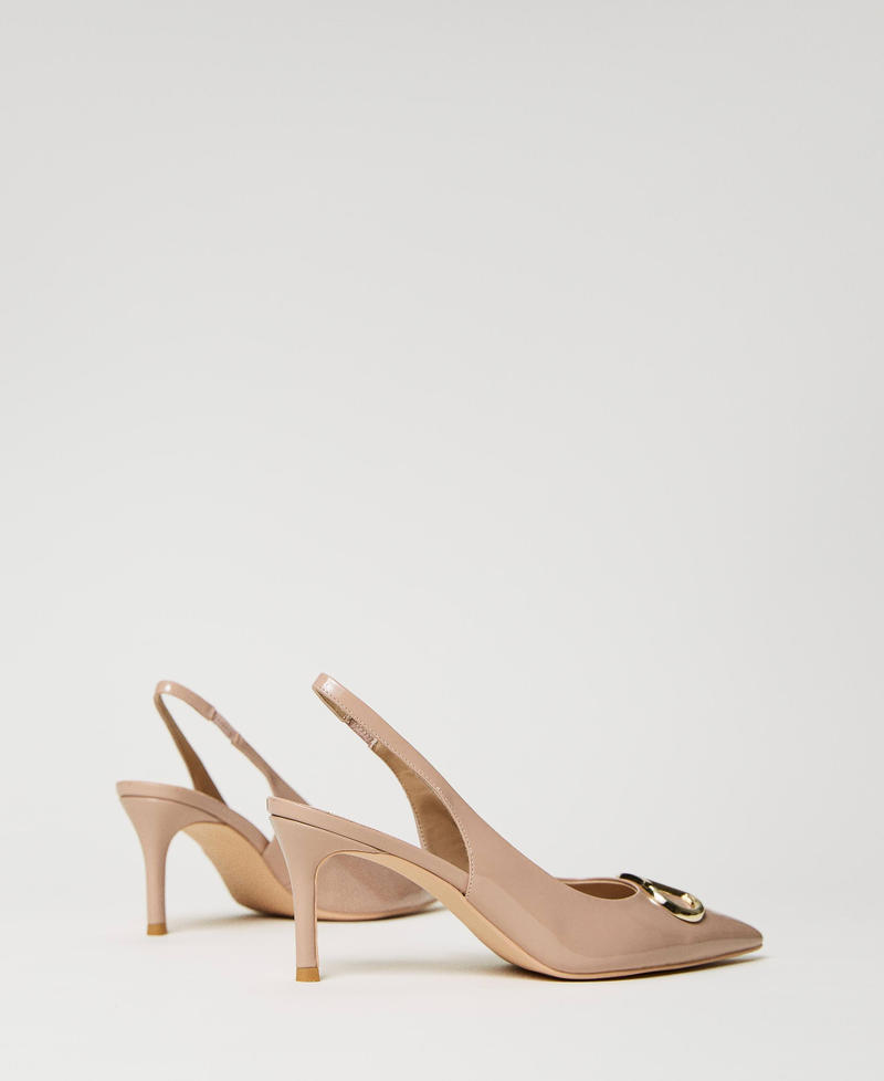 Scee by twin set Décolleté sling back in vernice Offerta
