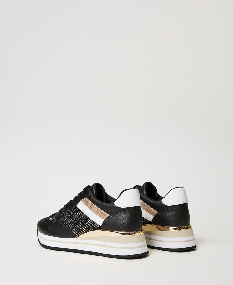 Scee by twin set Sneakers running con strass In Vendita