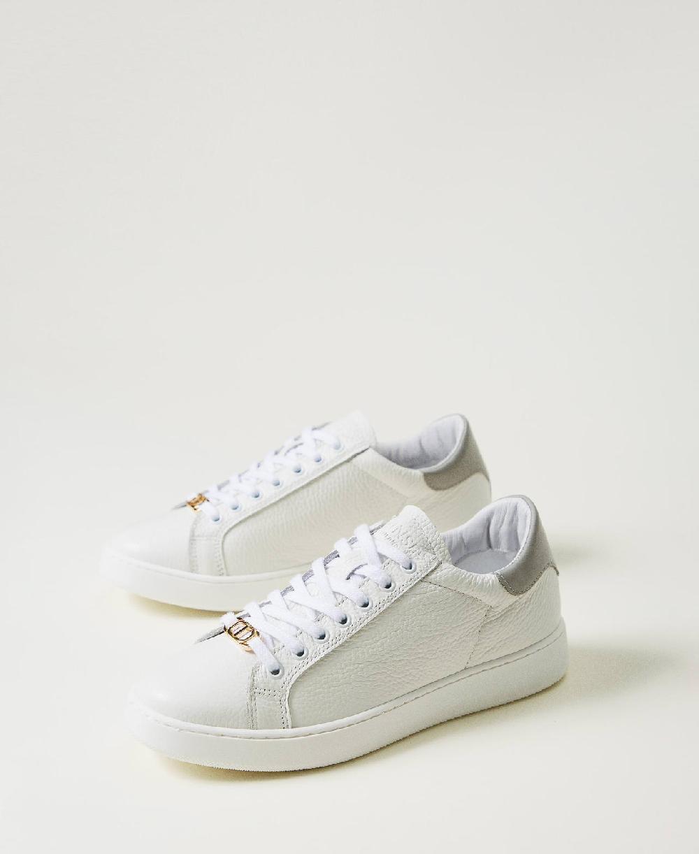 Scee by twin set Sneakers in pelle con Oval T Moda