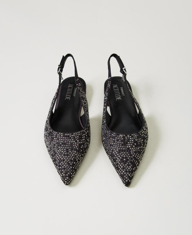 Scee by twin set Ballerine sling back con strass Consegna Veloce