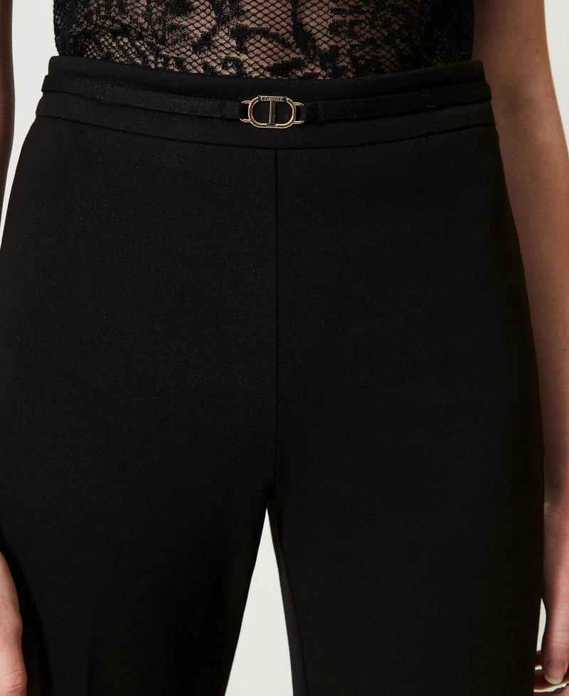 Scee by twin set Pantaloni straight leg con cinturino Oval T Online