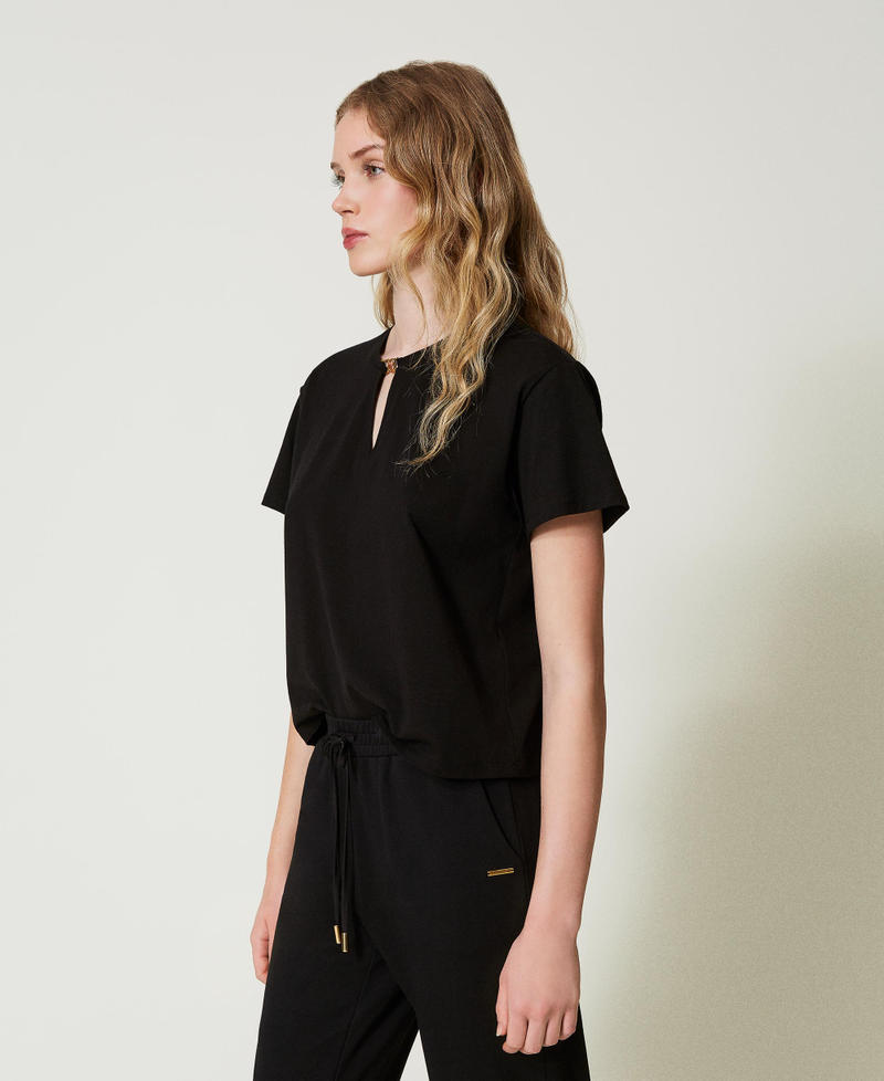 Scee by twin set T-shirt con morsetto a cuore Outlet