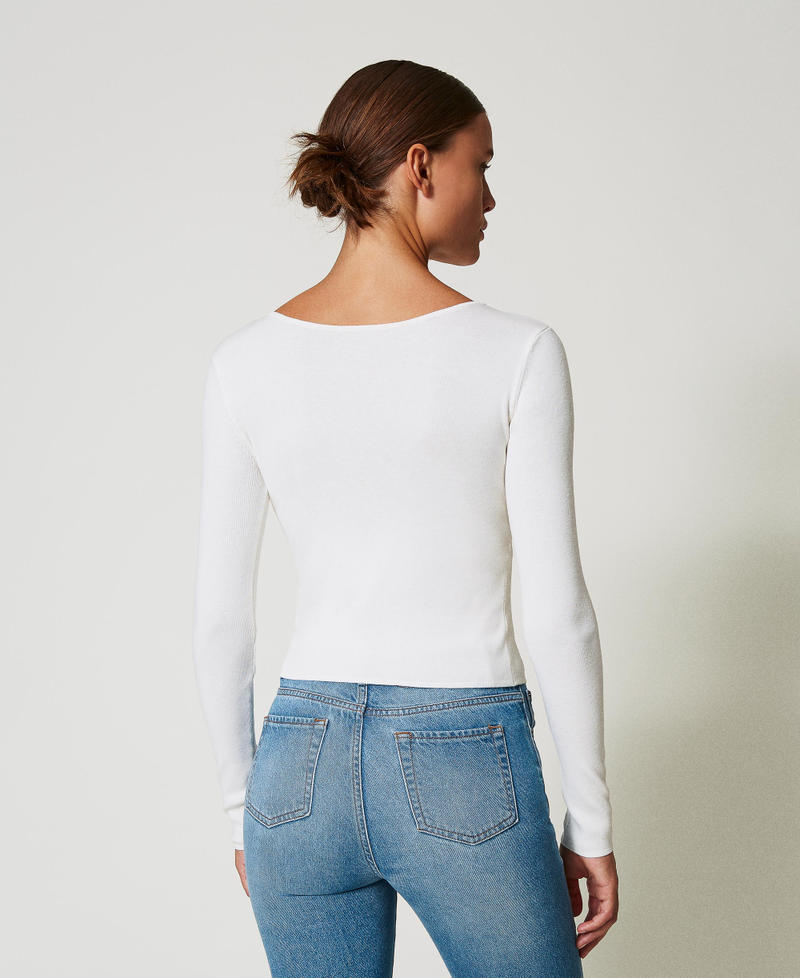 Scee by twin set Maglia doppio uso con Oval T Vendita Calda