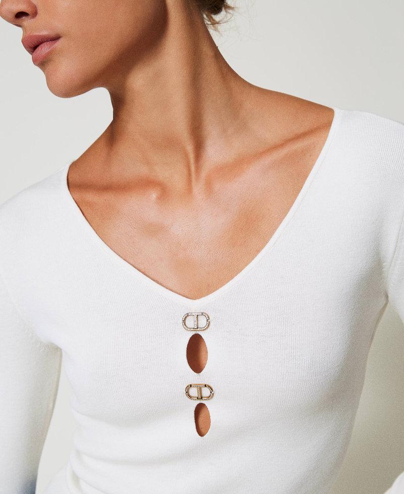 Scee by twin set Maglia doppio uso con Oval T Vendita Calda