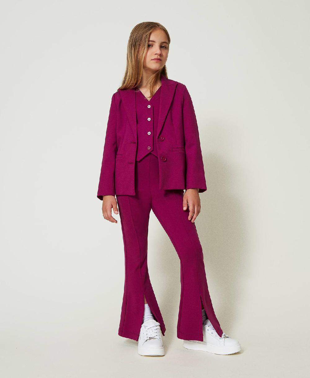 Scee by twin set Pantaloni flare con spacco In Linea
