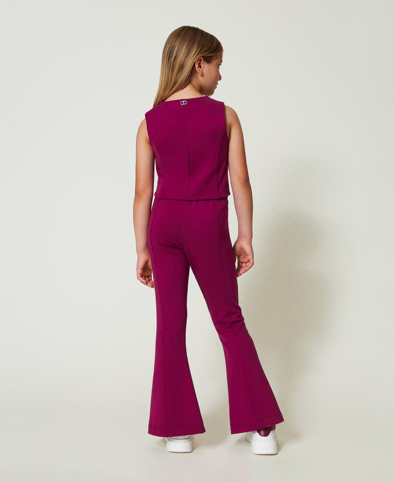 Scee by twin set Pantaloni flare con spacco In Linea
