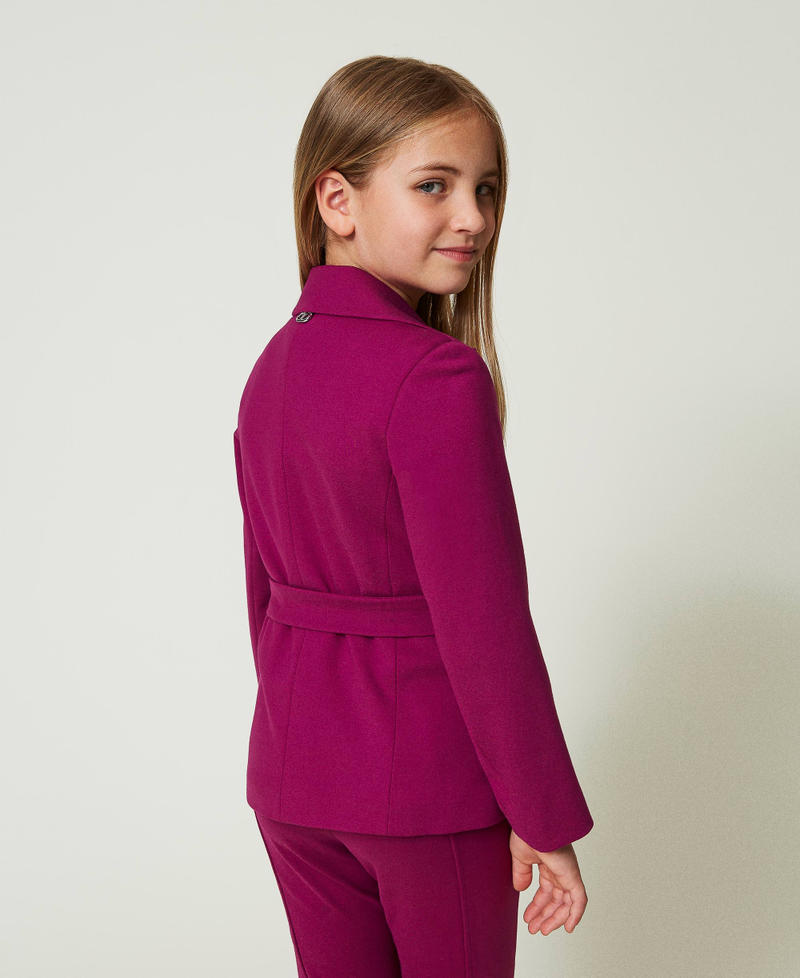 Scee by twin set Giacca blazer monopetto con cintura Nuovo