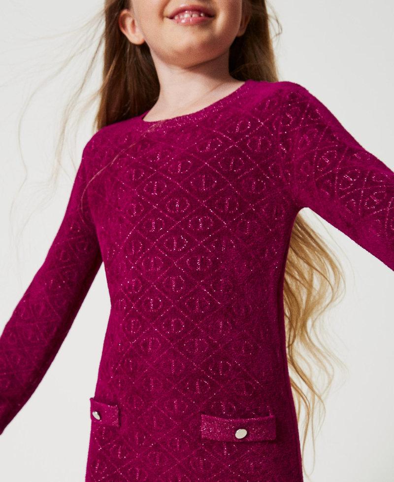 Scee by twin set Abito corto in maglia jacquard con Oval T Spedizione Gratuita