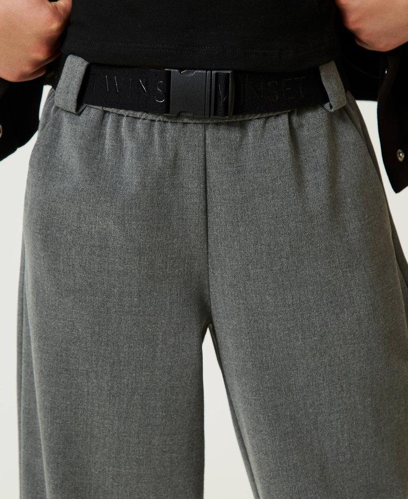 Scee by twin set Pantaloni joggers in flanella con cintura Qualità Garantita