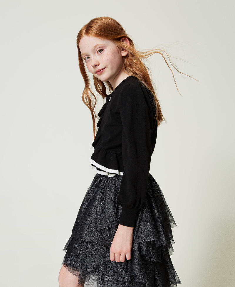 Scee by twin set Maglia regular con doppia balza Sottocosto