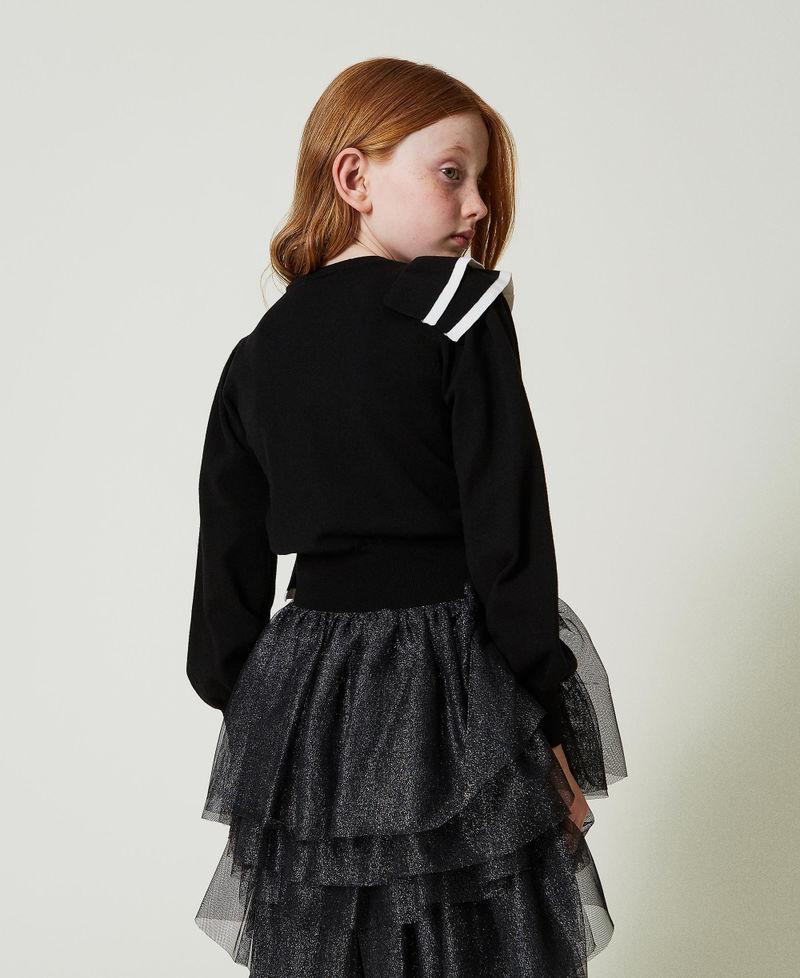 Scee by twin set Maglia regular con doppia balza Sottocosto