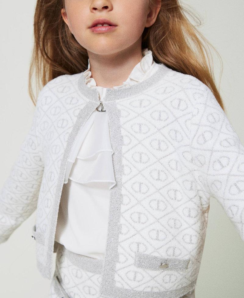 Scee by twin set Giacca in maglia jacquard con Oval T Offerta