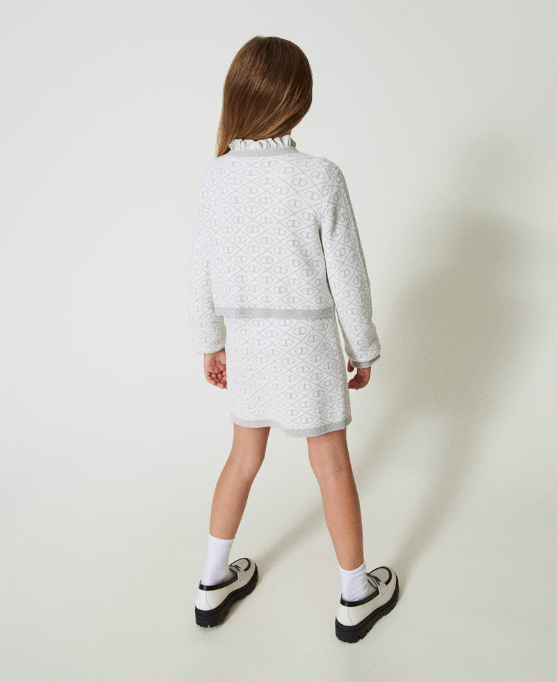 Scee by twin set Gonna corta in maglia jacquard con Oval T Economico