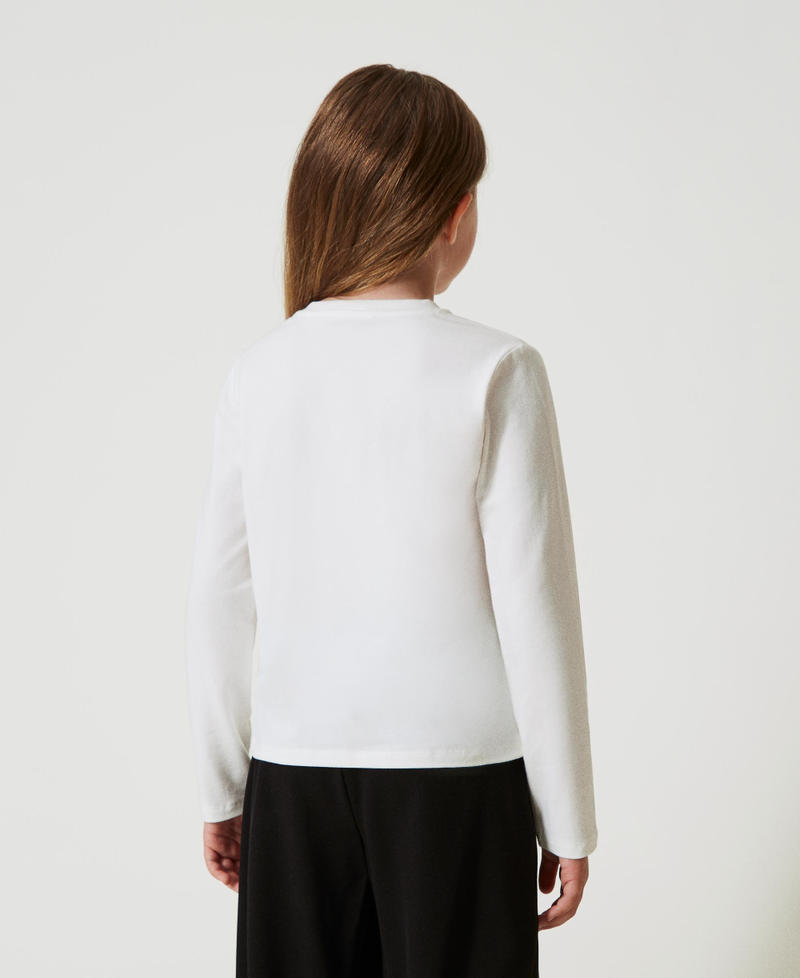 Scee by twin set T-shirt cropped con logo ricamato Online