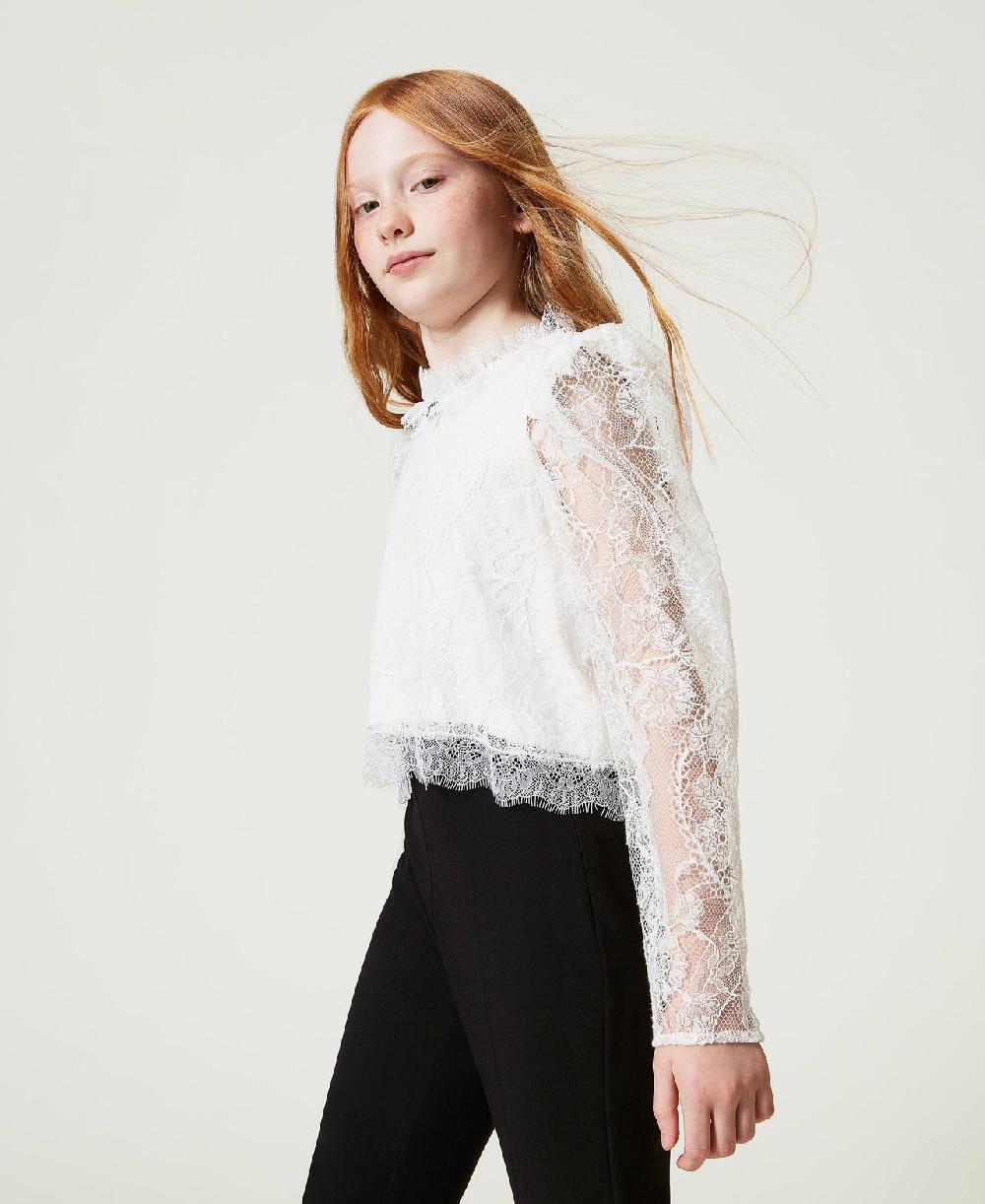 Scee by twin set Blusa in pizzo Valenciennes Offerte