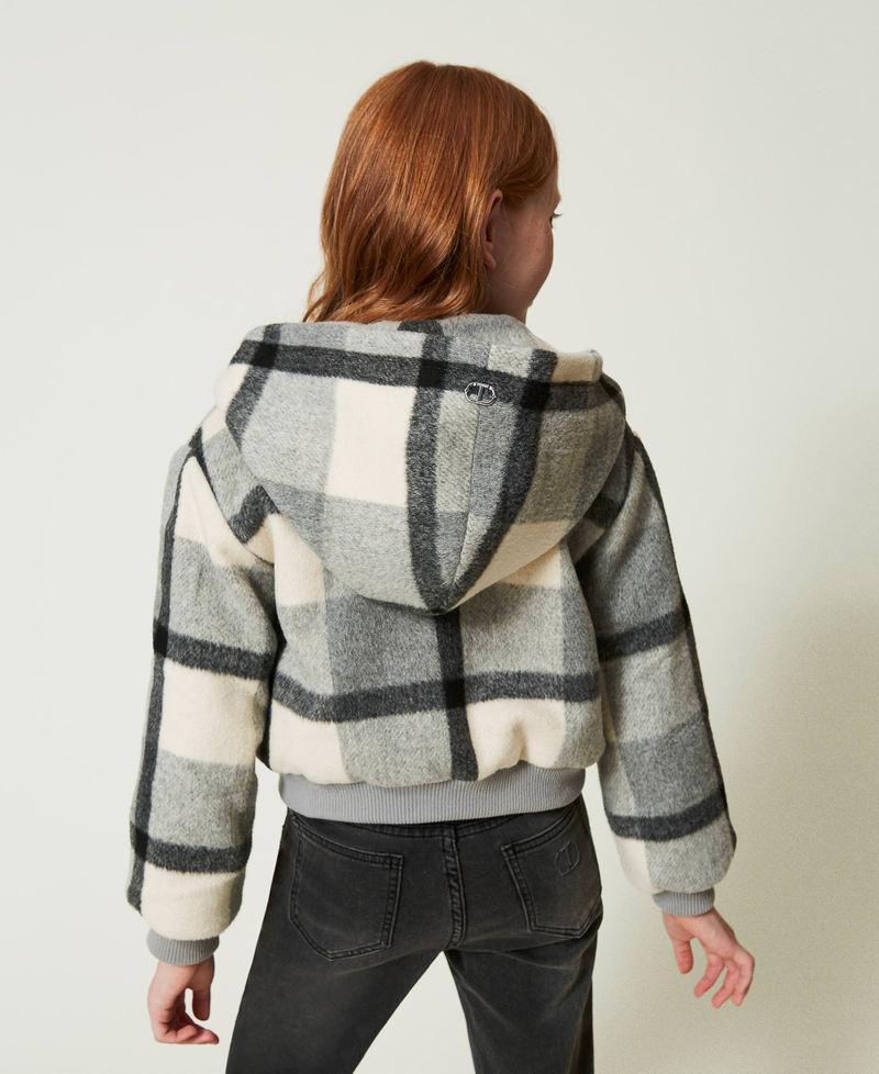 Scee by twin set Bomber in panno check Saldi Di Fabbrica