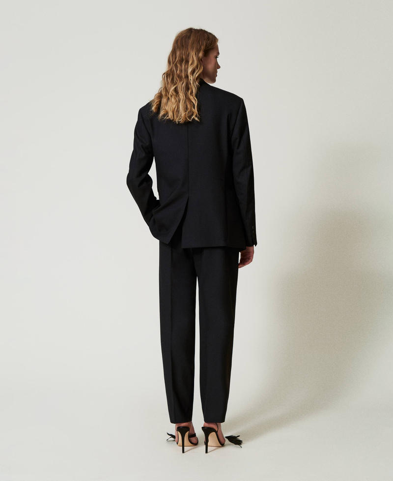 Scee by twin set Pantaloni in serge misto lana Italy