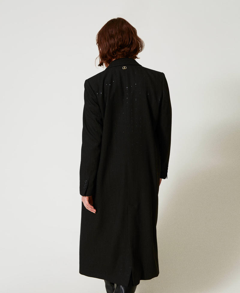 Scee by twin set Cappotto in panno con paillettes 2025