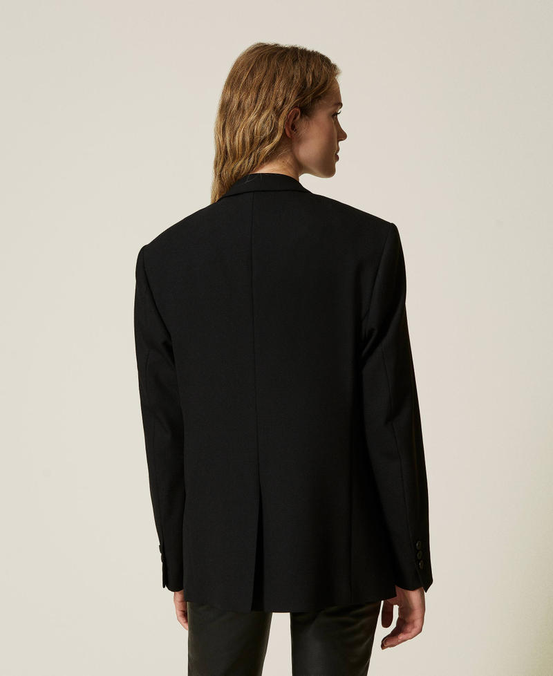 Scee by twin set Giacca blazer sartoriale in serge misto lana Promozione Limitata