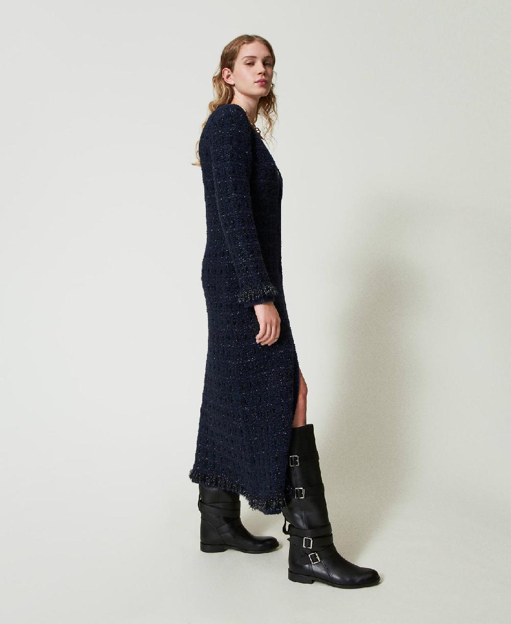 Scee by twin set Cardigan lungo jacquard check Prezzo Ridotto